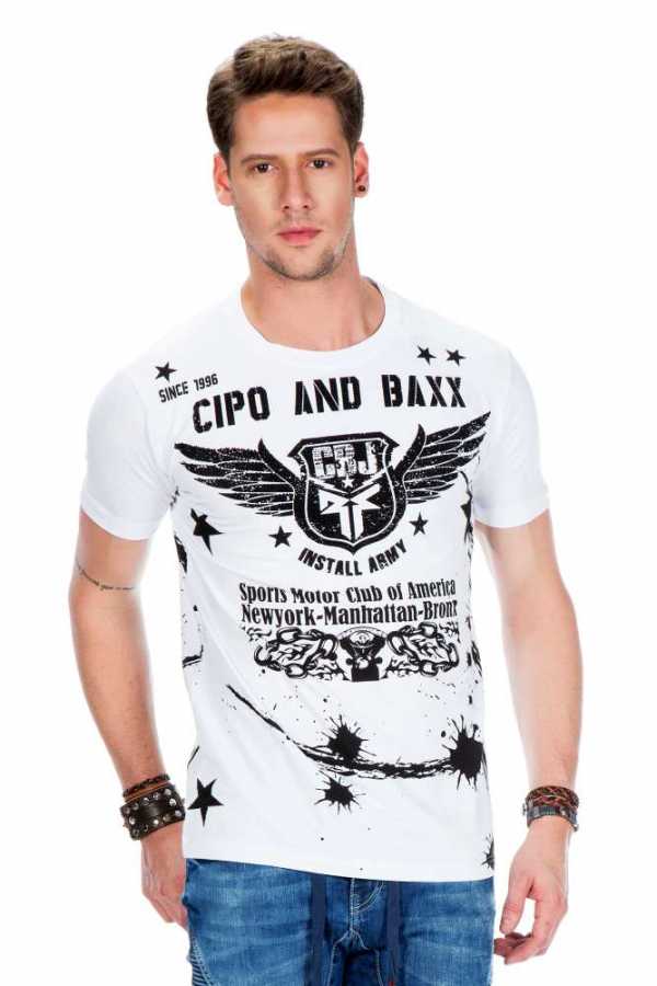 Camiseta hombre Cipo &amp; Baxx KNIGHT CT546 negro