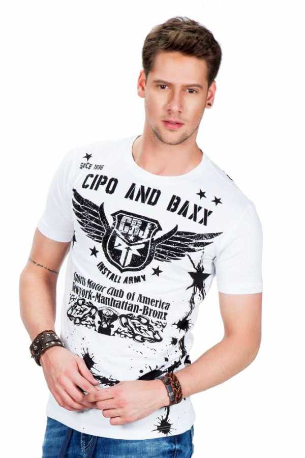 Camiseta hombre Cipo &amp; Baxx KNIGHT CT546 negro