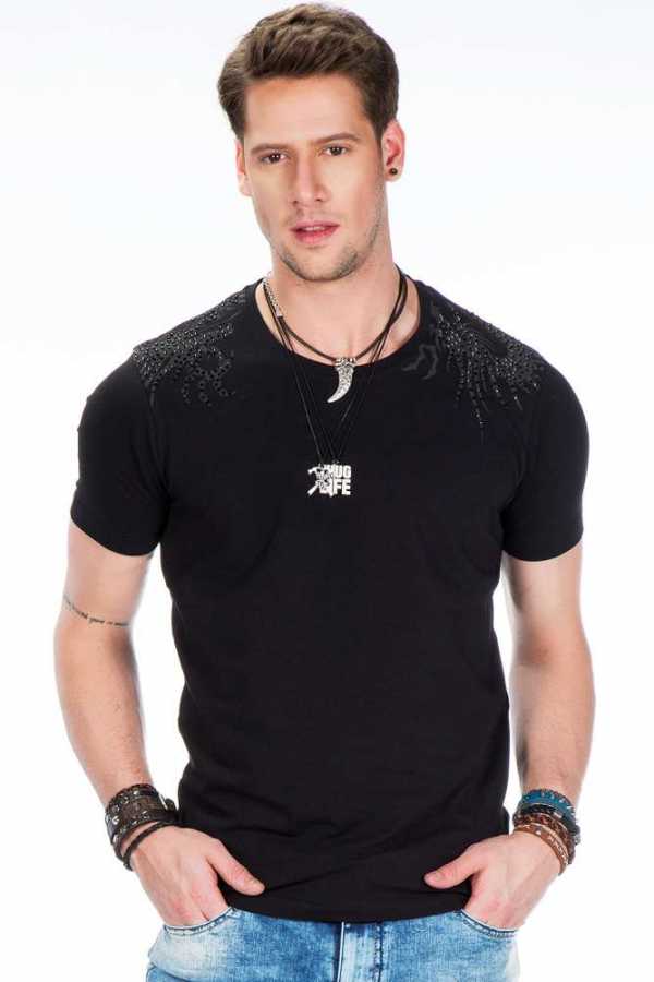 Camiseta hombre Cipo &amp; Baxx KNIGHT CT546 negro