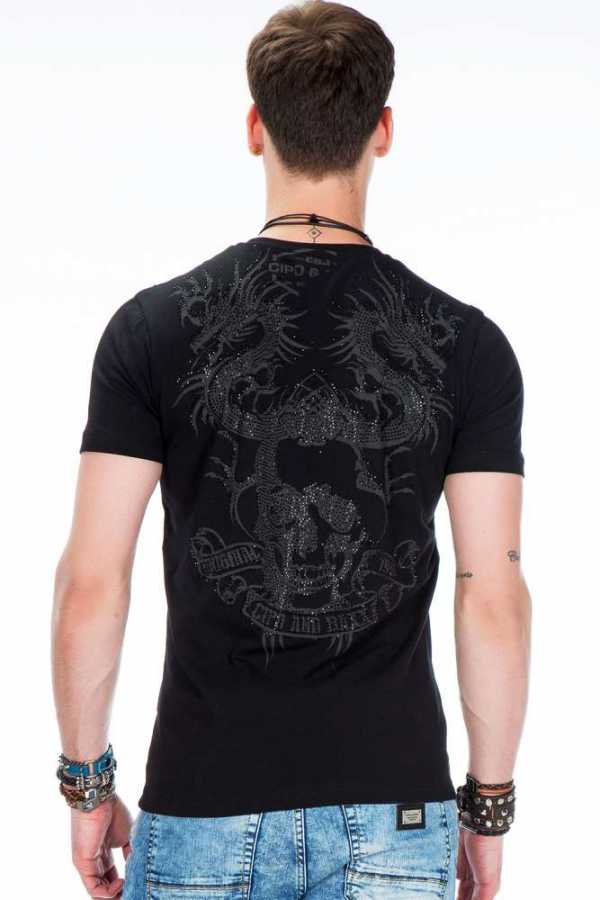 Camiseta hombre Cipo &amp; Baxx KNIGHT CT546 negro