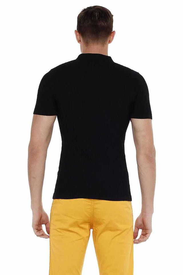 Cipo & Baxx ONIL black Herren Polo T-Shirt CT519