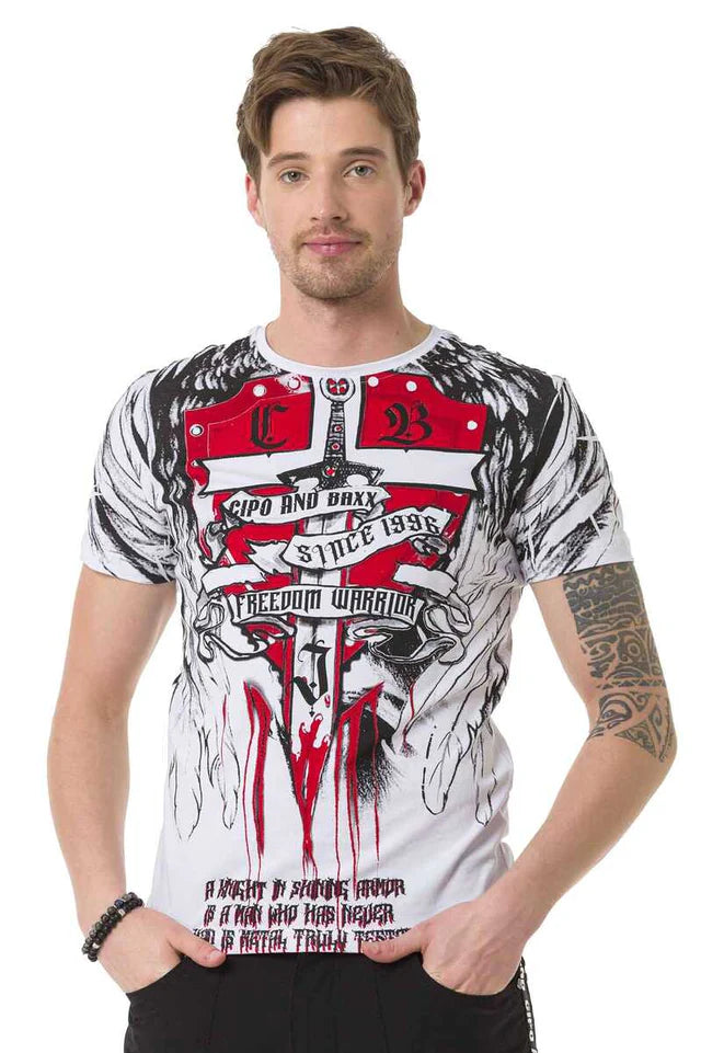 Cipo &amp; Baxx WARWICK Camiseta Hombre CT673