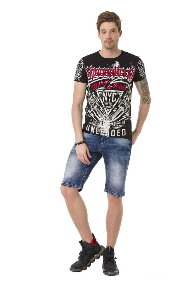 Cipo & Baxx KOSMIN Herren T-Shirt CT681