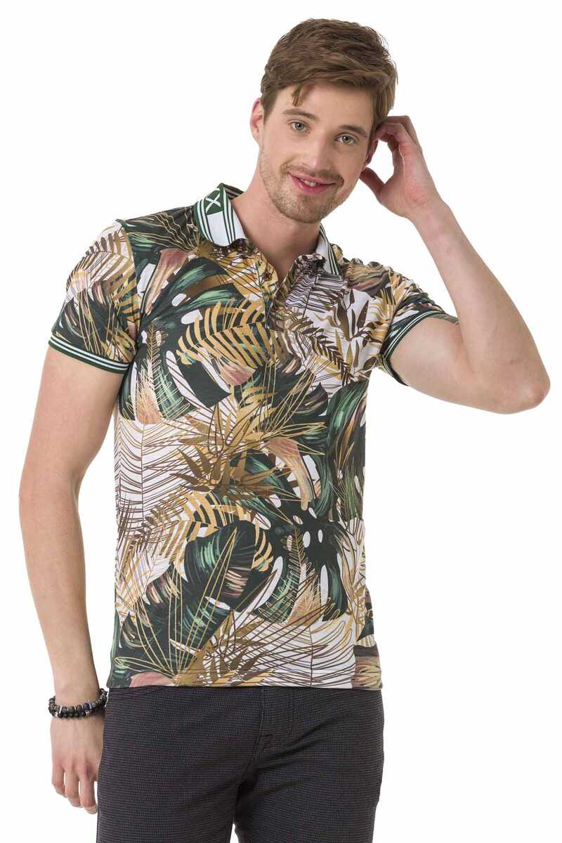 Cipo & Baxx HAWAII GREEN Herren Polo T-Shirt CT698