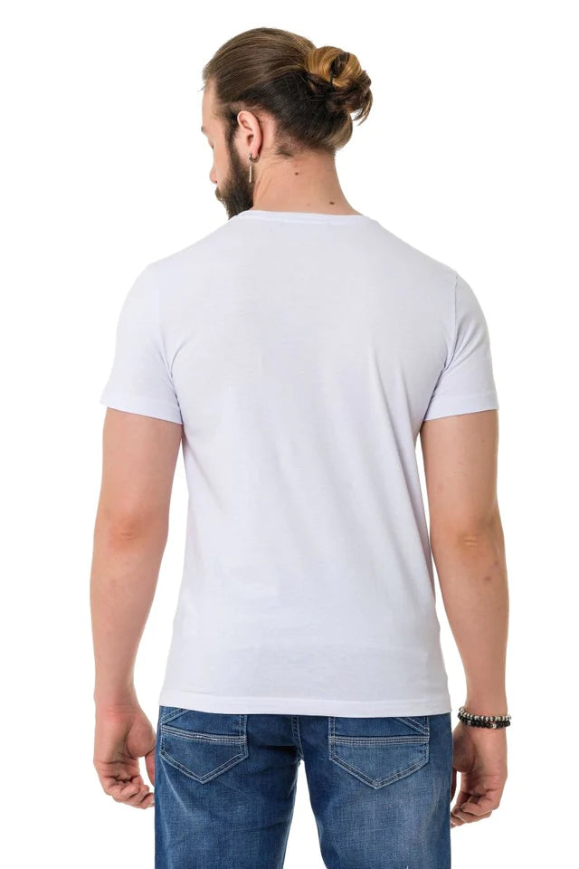 Cipo & Baxx PLEX white Herren T-Shirt CT720