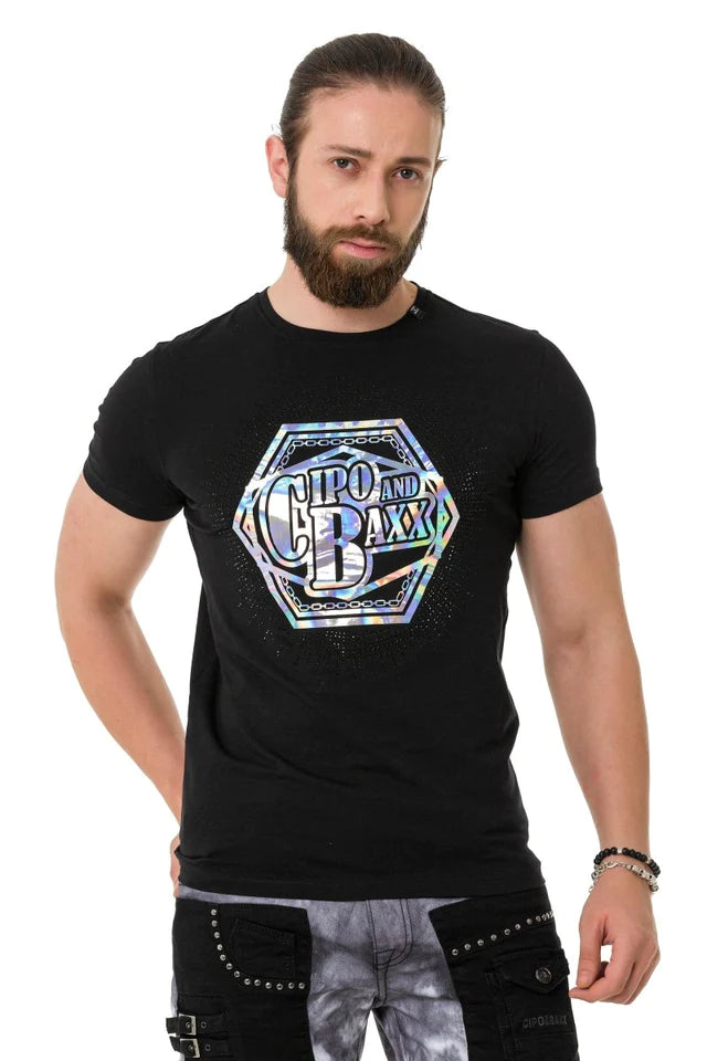 Cipo & Baxx PLEX black Herren T-Shirt CT720