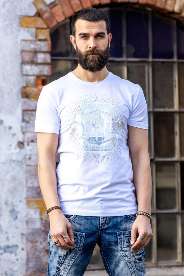 Cipo & Baxx PLEX white Herren T-Shirt CT720