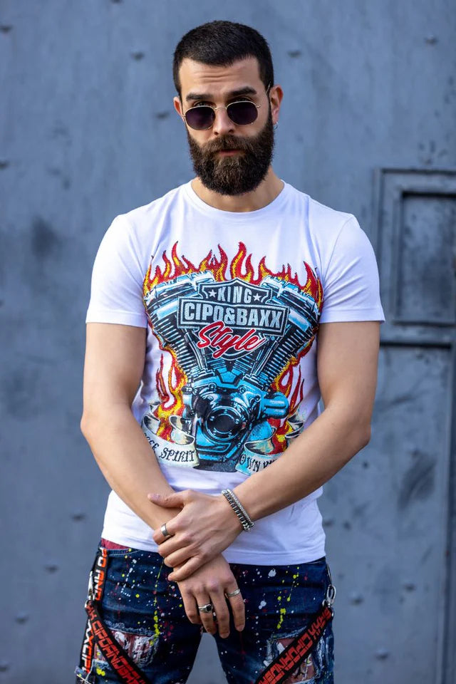 Cipo &amp; Baxx RON Camiseta Hombre CT728