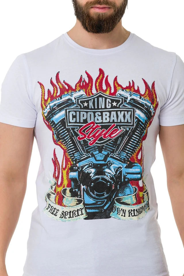 Cipo &amp; Baxx RON Camiseta Hombre CT728