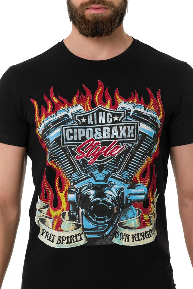 Cipo &amp; Baxx RON Camiseta Hombre CT728