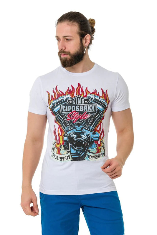 Cipo &amp; Baxx RON Camiseta Hombre CT728