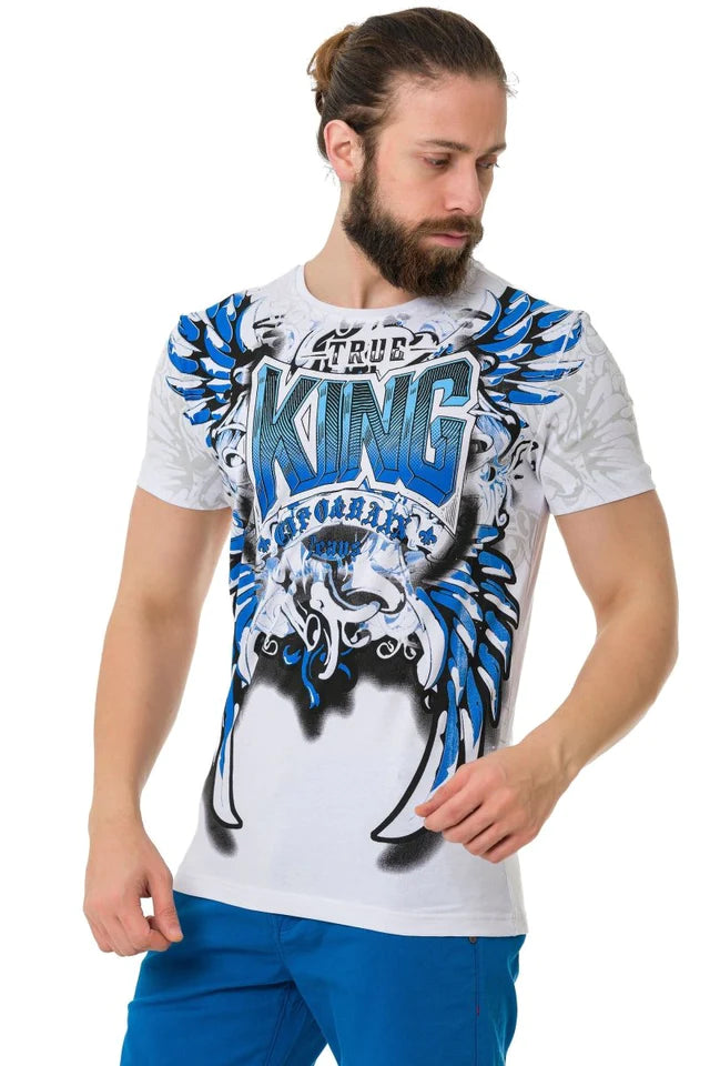 Cipo & Baxx KING white Herren T-Shirt CT763