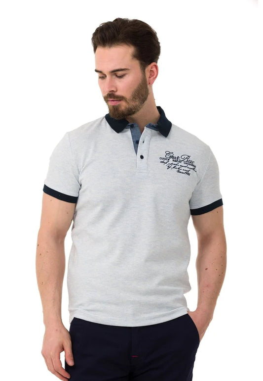 Polo de hombre Cipo &amp; Baxx MALDIVIAN gris CT604