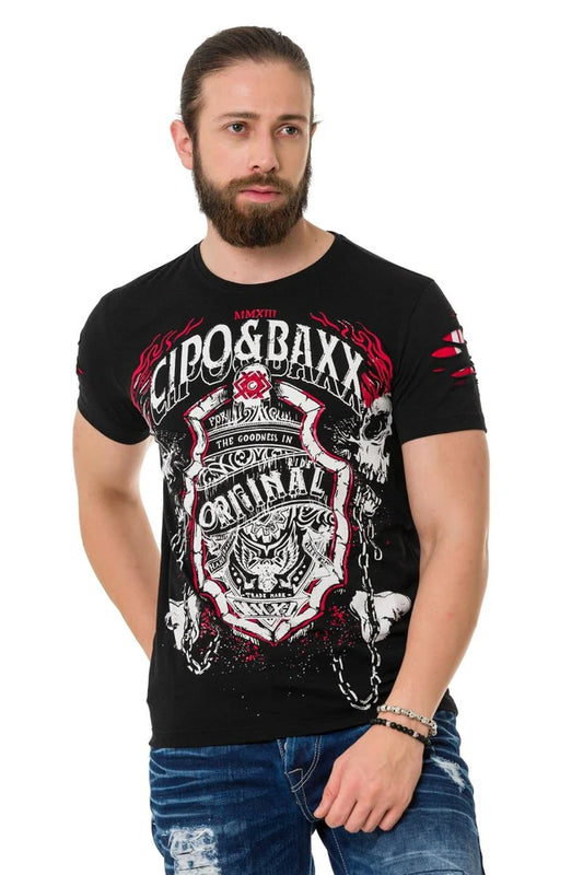 Cipo &amp; Baxx RON Camiseta Hombre CT728