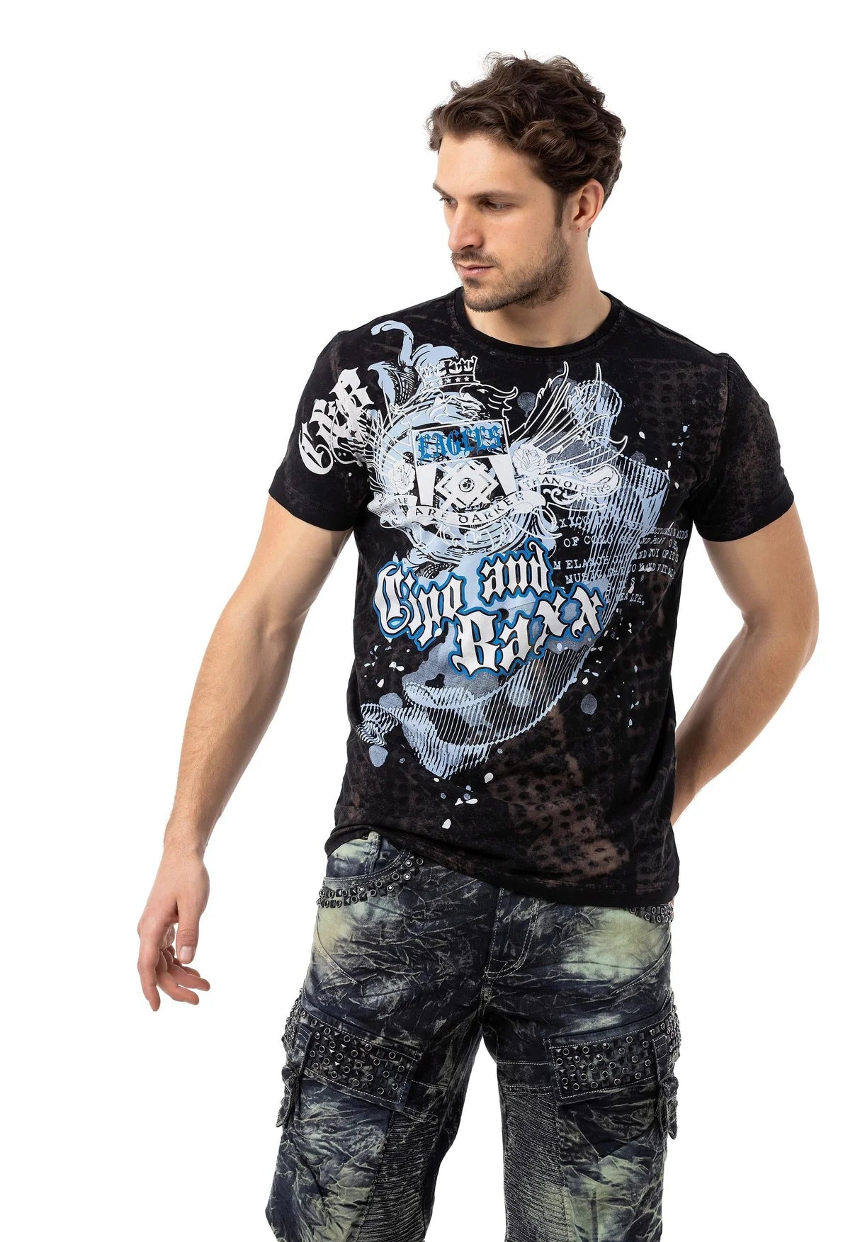 Cipo &amp; Baxx WATERFORD Camiseta Hombre CT694