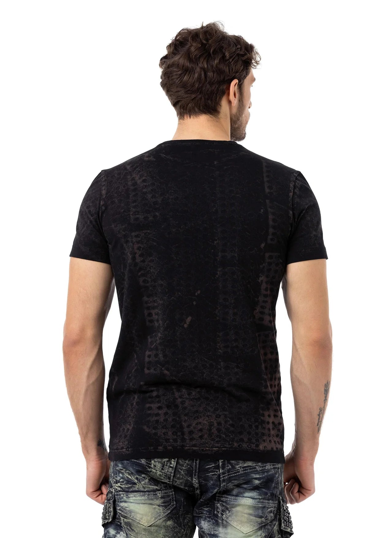 Cipo & Baxx WELCO Herren Black T-Shirt CT782