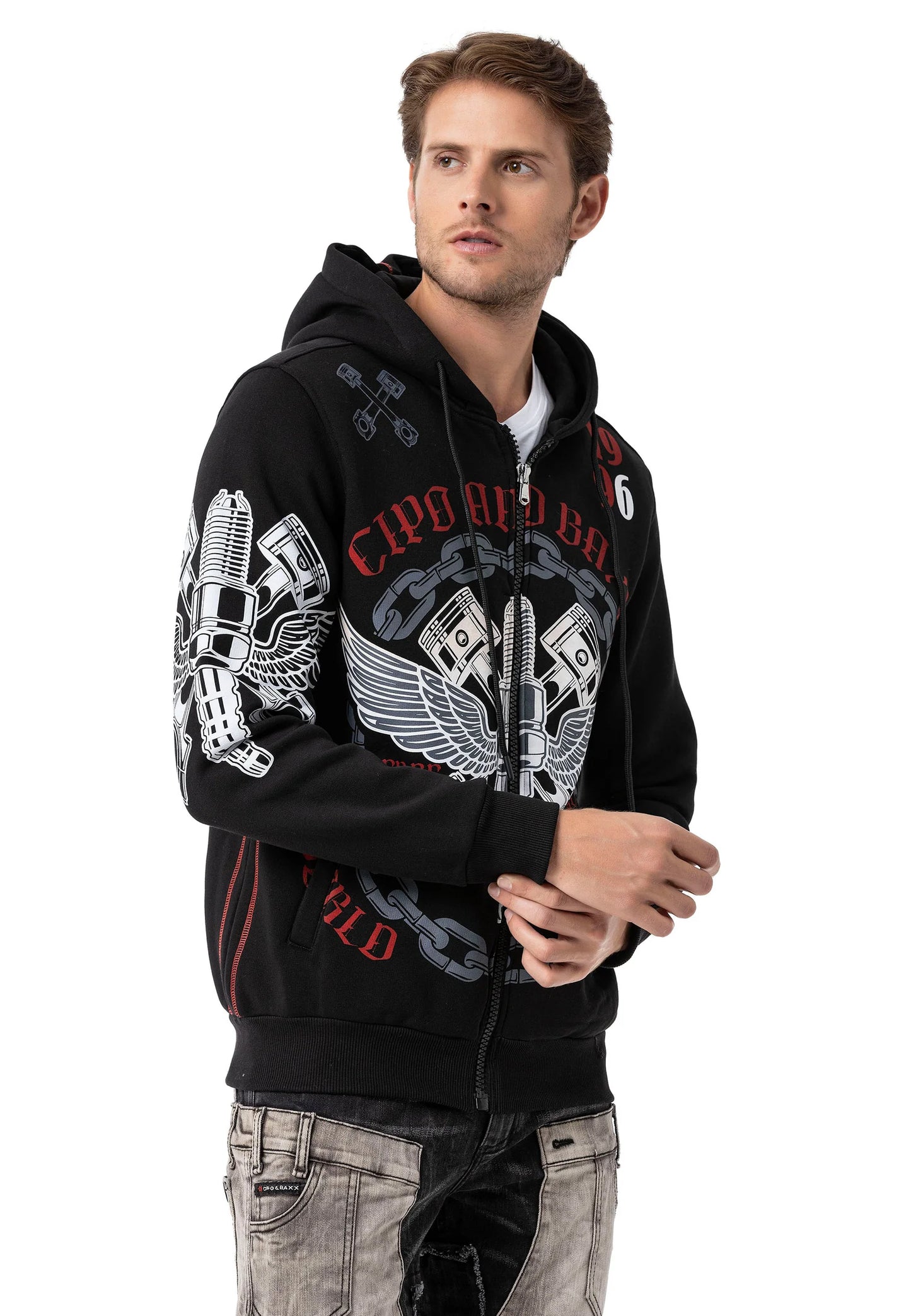 Cipo & Baxx CAYMAN Herren Kapuzen Hoodi Sweatshirt CL572