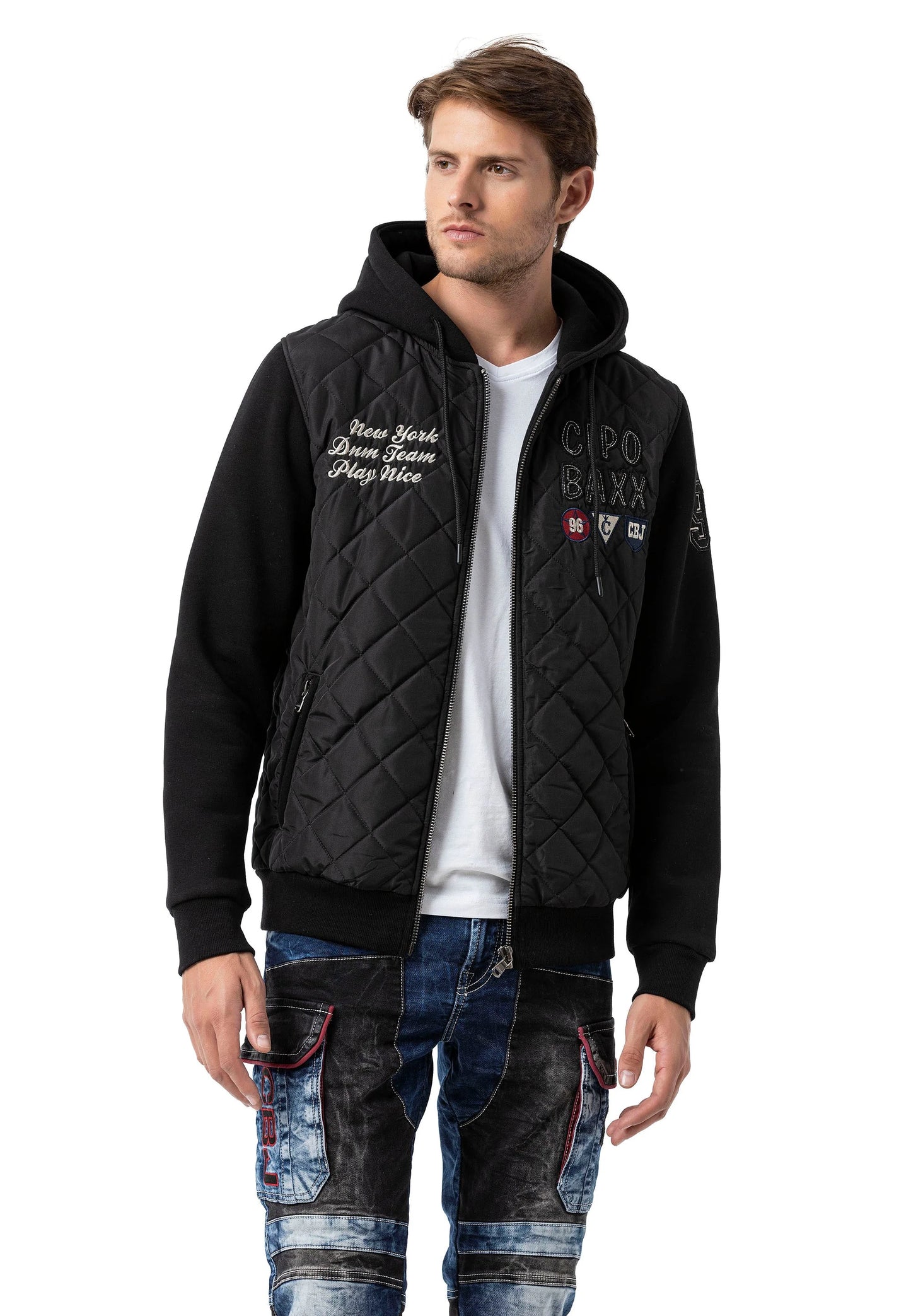 Cipo & Baxx CIRO Herren Stepp Jacke Hoodie CJ303