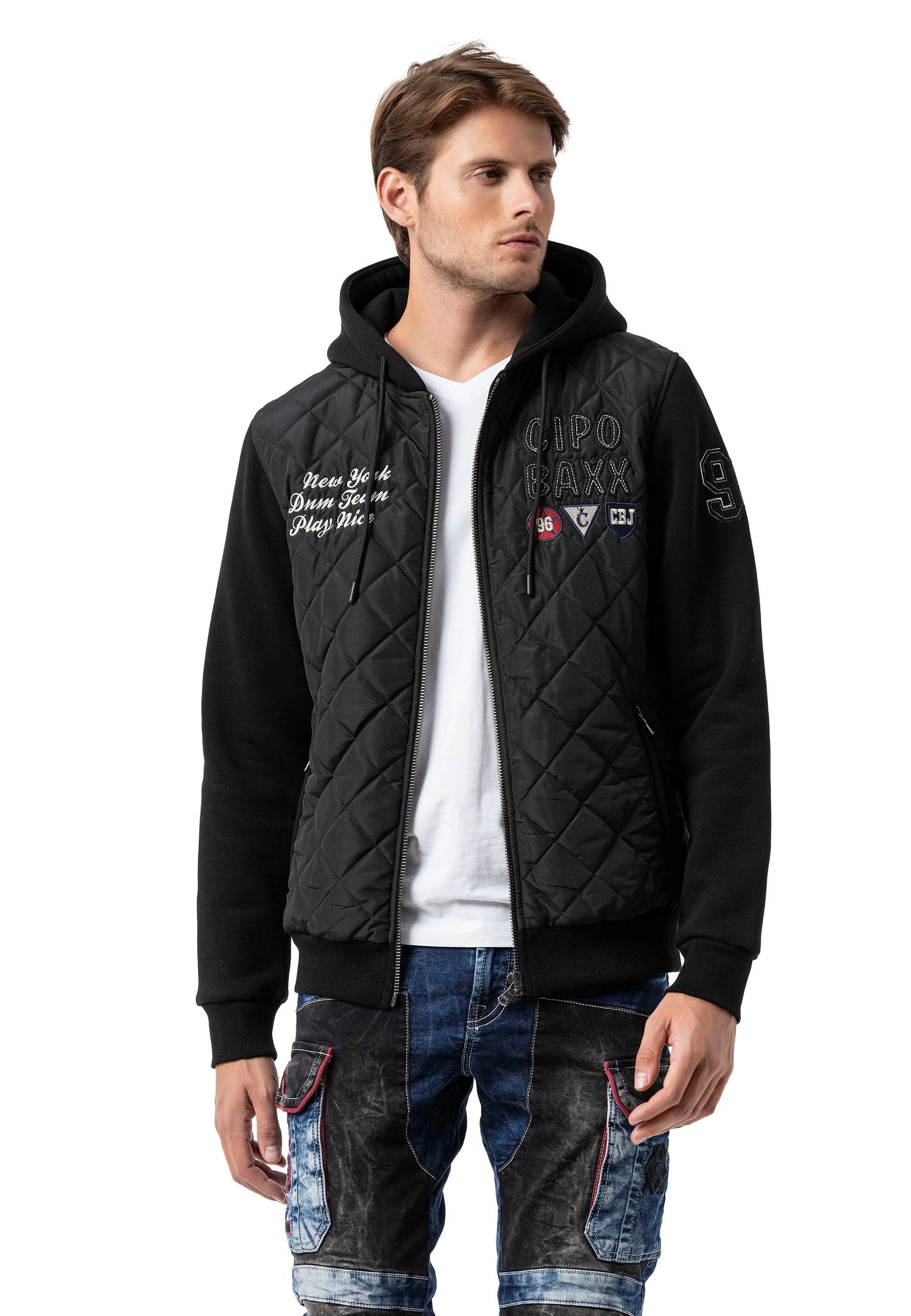 Cipo & Baxx CIRO Herren Stepp Jacke Hoodie CJ303