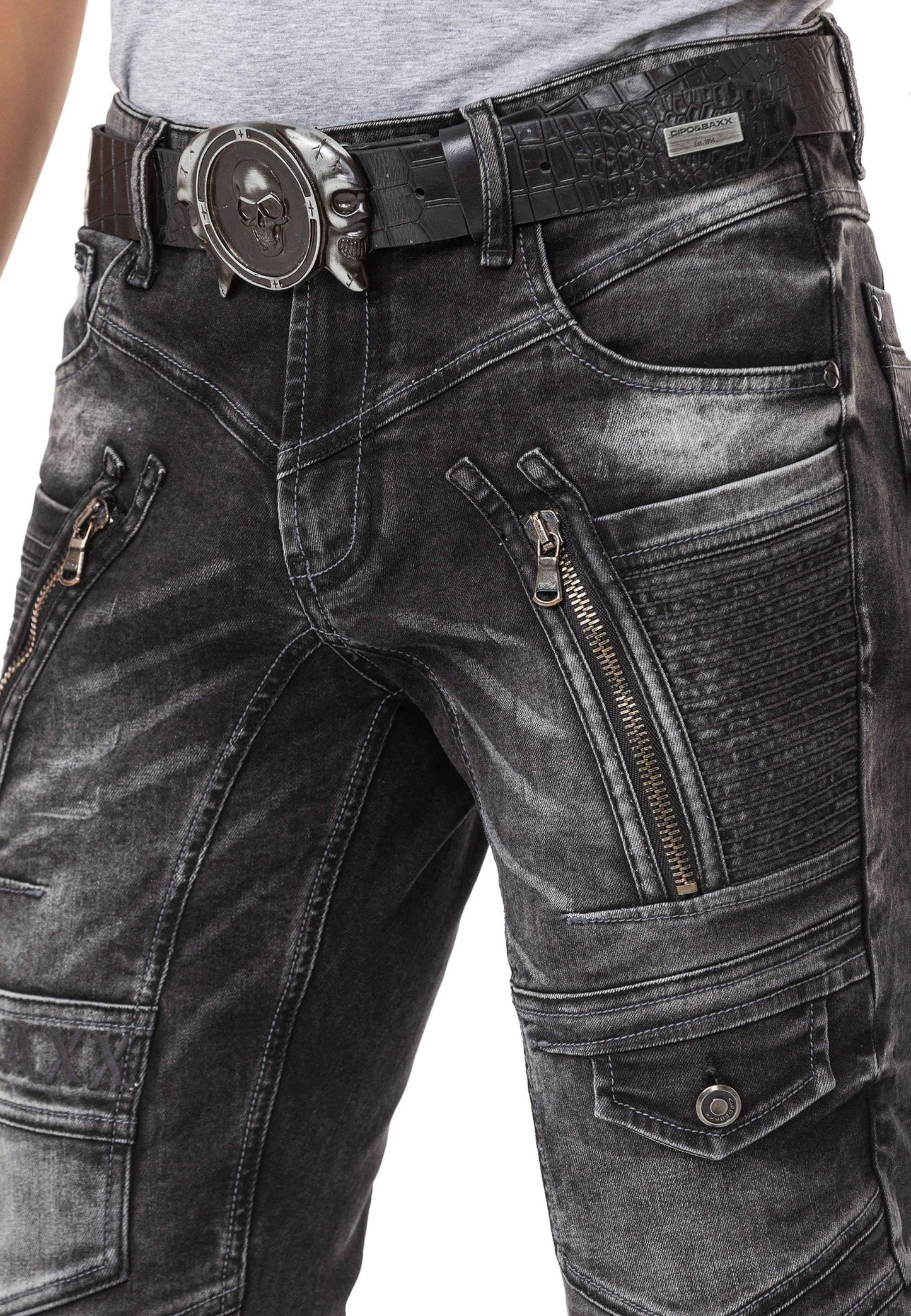 Cipo & Baxx STARGATE Herren Jeans Denim Black CD844