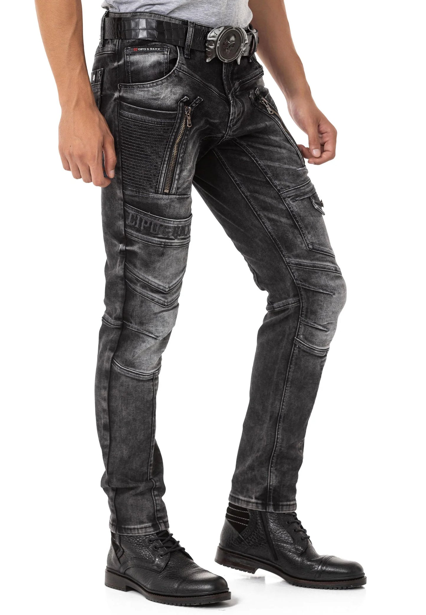 Cipo & Baxx STARGATE Herren Jeans Denim Black CD844