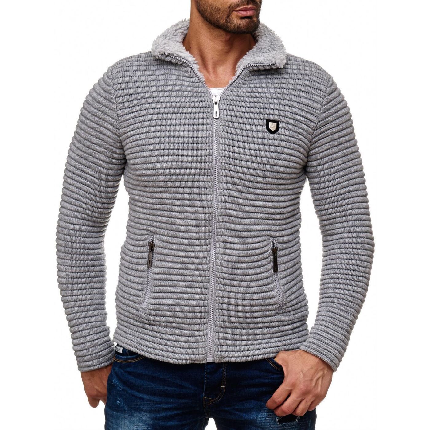 Redbridge ROBIUS men's cardigan gray M3631