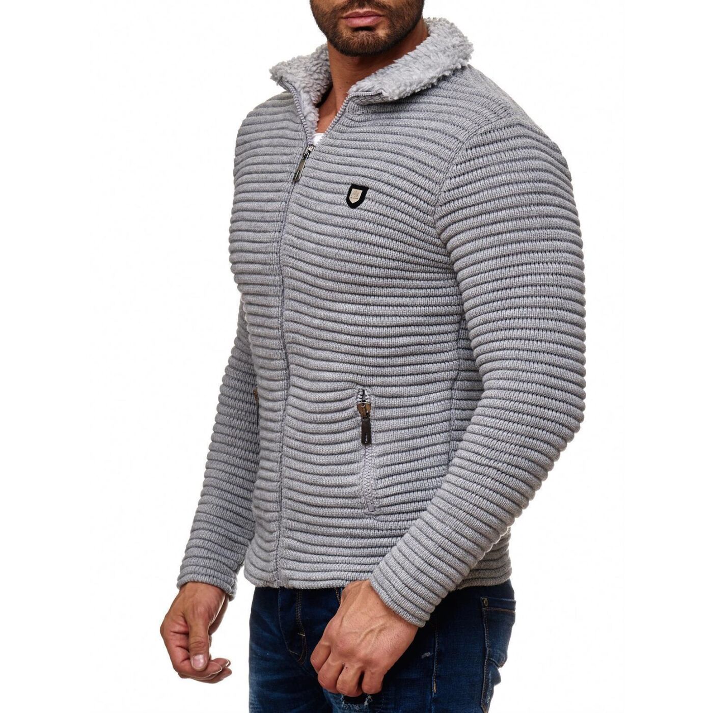 Redbridge ROBIUS men's cardigan gray M3631