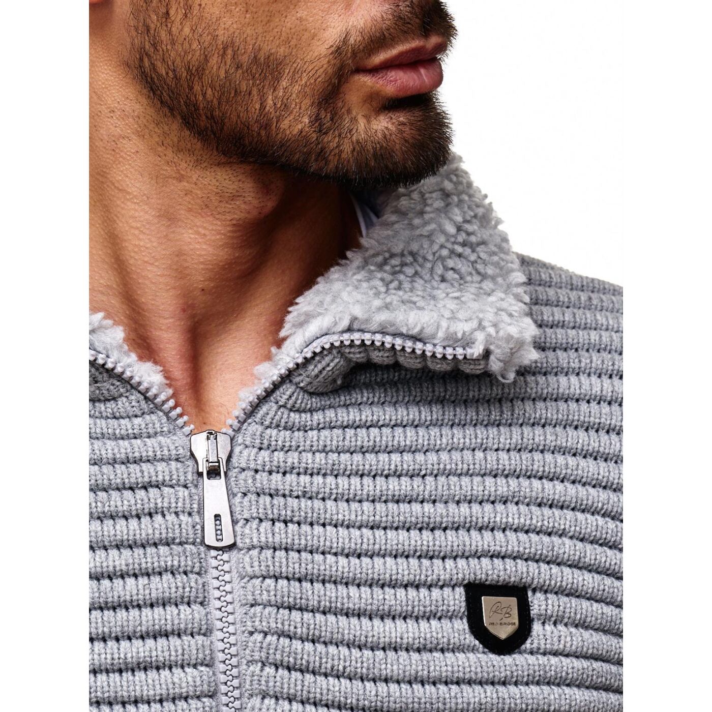 Redbridge ROBIUS men's cardigan gray M3631