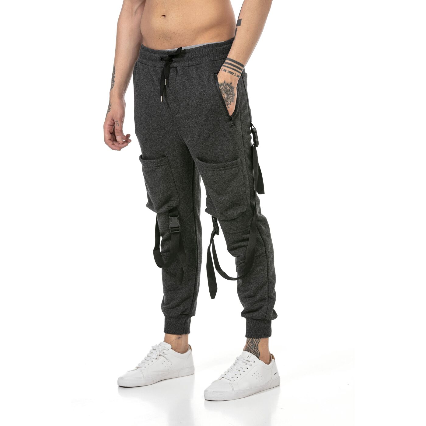 Redbridge RONAN Pantalón de jogging para hombre negro M4246