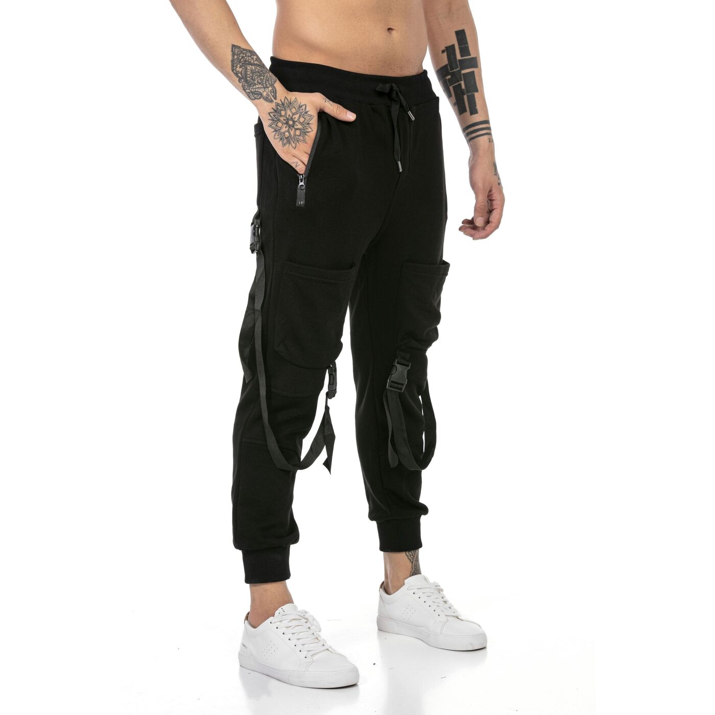 Redbridge RONAN Pantalón de jogging para hombre negro M4246