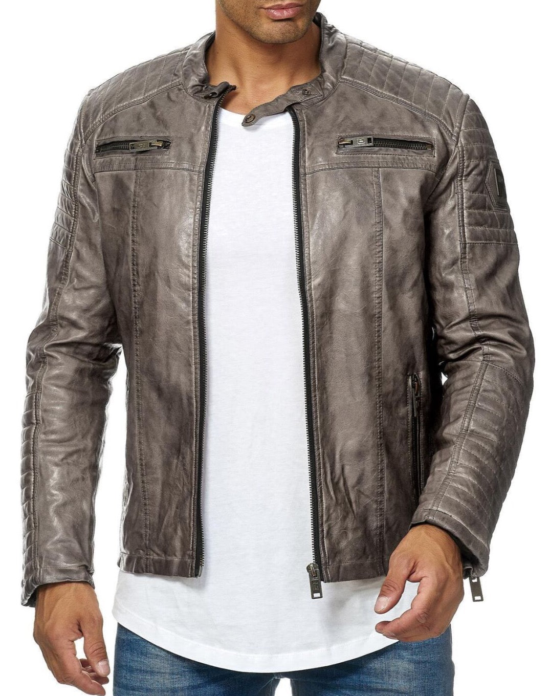 Redbridge ANCON men's leather jacket M6013