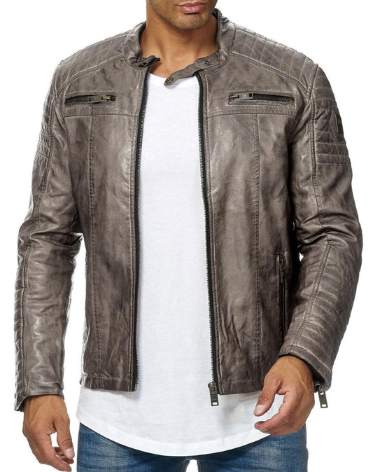 Chaqueta de cuero hombre Redbridge ANCON M6013