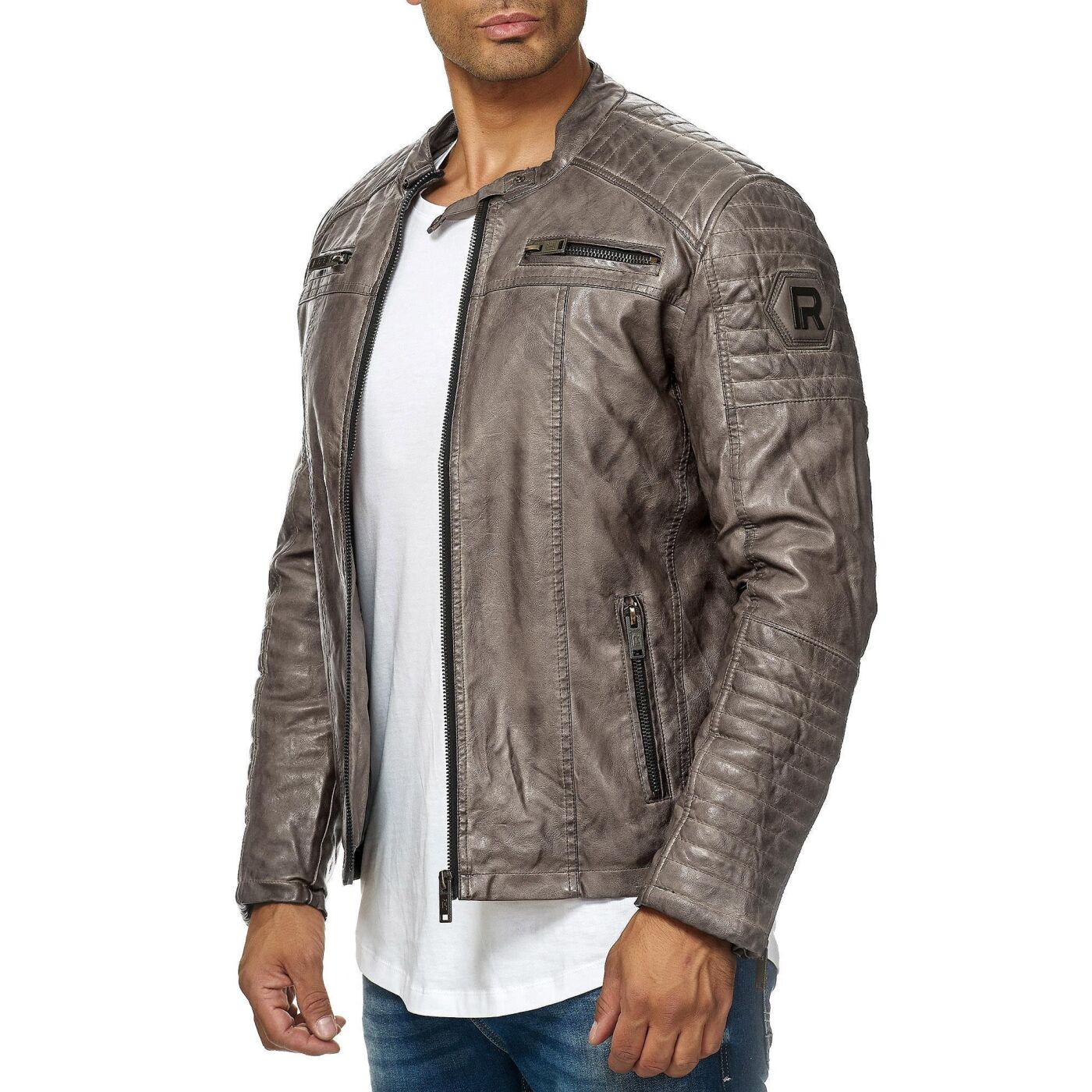 Chaqueta de cuero hombre Redbridge ANCON M6013