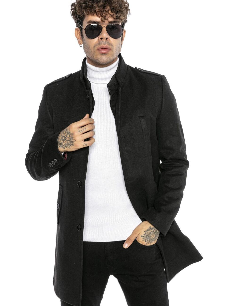 Redbridge men's coat winter jacket elegant jacket slim fit M6083 black