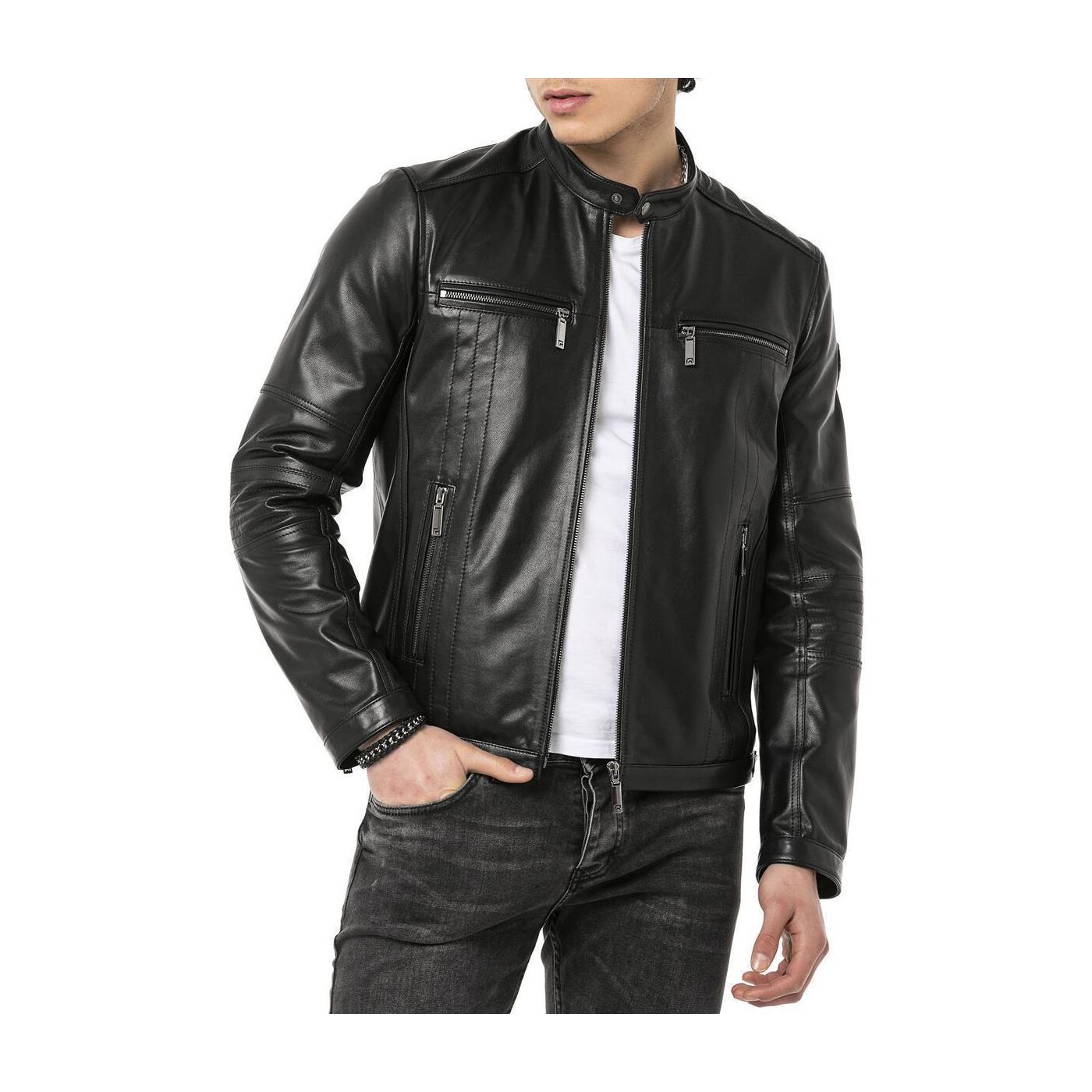 Redbridge WINSON men's GENUINE leather jacket