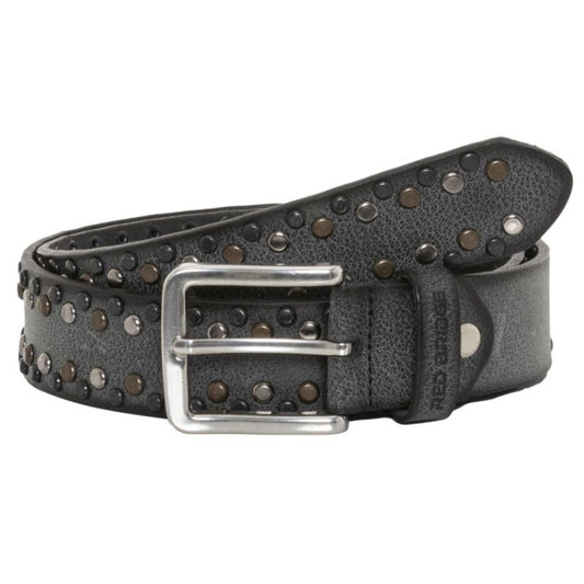 Redbridge men's belt genuine leather with rivets rivet belt M7039 Grey