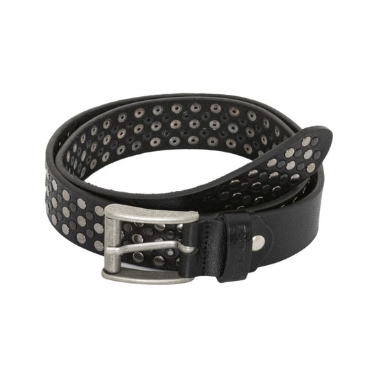 Redbridge men's belt genuine leather with rivets rivet belt M7040 Black