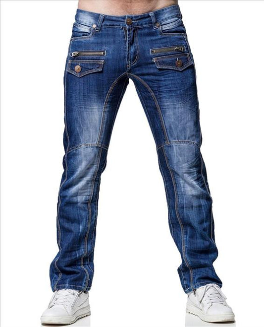 Kosmo Lupo ROCKFORD jeans de hombre denim corte recto