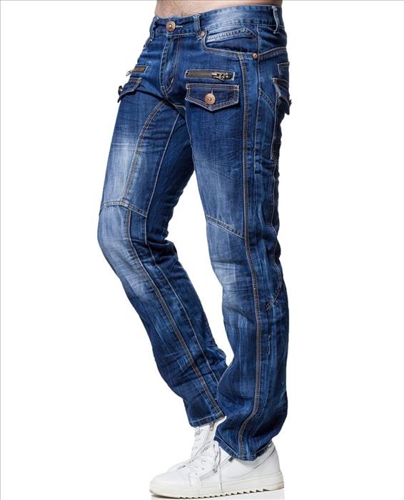 Kosmo Lupo BOLTEN men's jeans denim straight cut