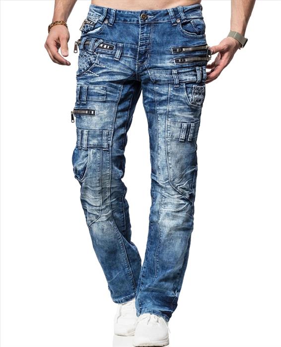 K&M Kosmo Lupo PISA Herren Jeans Denim Straight Cut