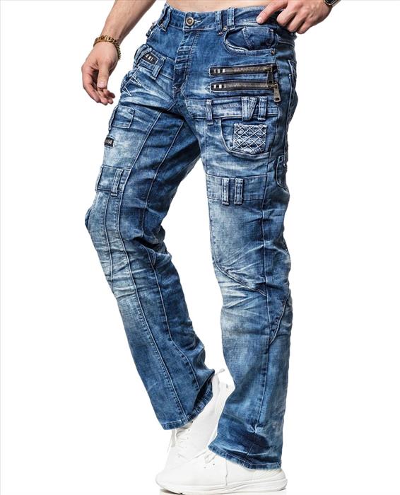 K&M Kosmo Lupo PISA Herren Jeans Denim Straight Cut