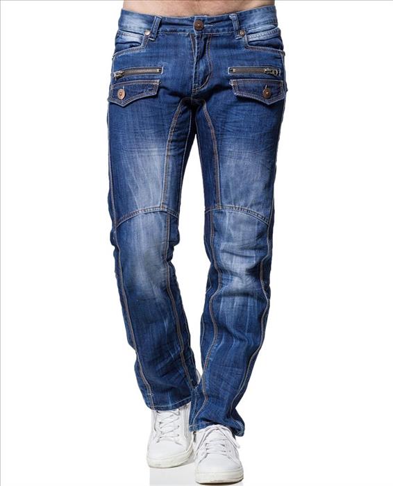 Kosmo Lupo ROCKFORD jeans de hombre denim corte recto