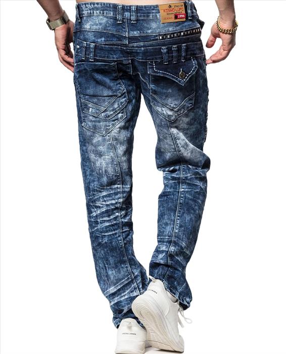 Vaqueros hombre Kosmo Lupo MARBLE denim corte recto