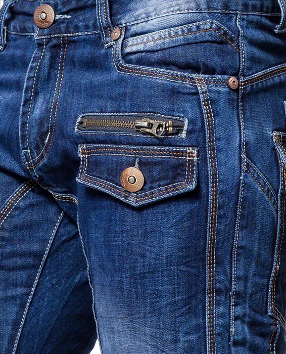 Kosmo Lupo ROCKFORD jeans de hombre denim corte recto