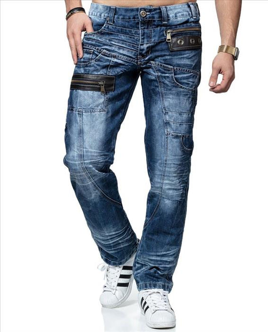 Kosmo Lupo HOLT men's jeans denim straight cut