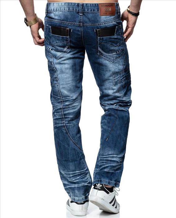 Kosmo Lupo ROCKFORD jeans de hombre denim corte recto