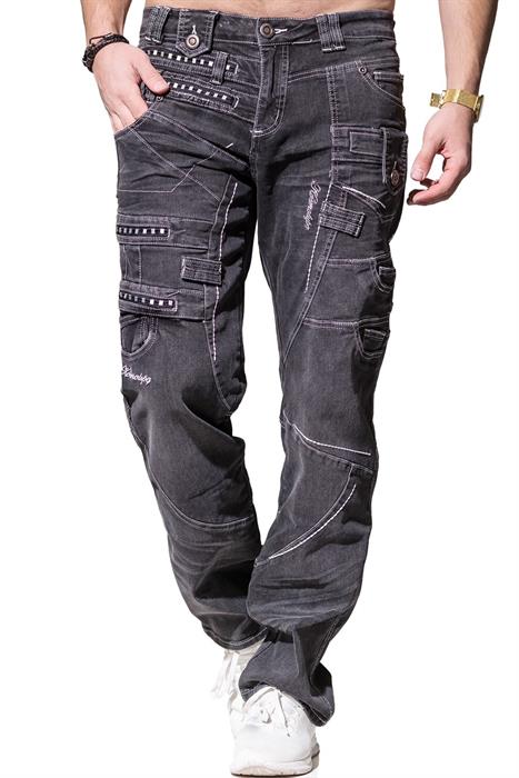 Kosmo Lupo ROCKFORD jeans de hombre denim corte recto