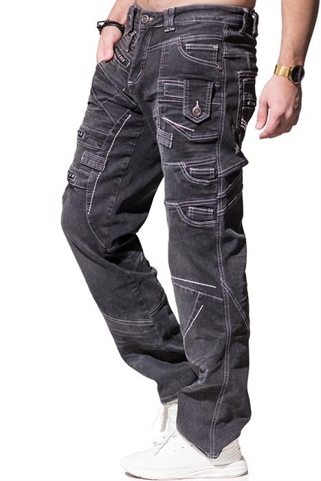 Kosmo Lupo ROCKFORD jeans de hombre denim corte recto