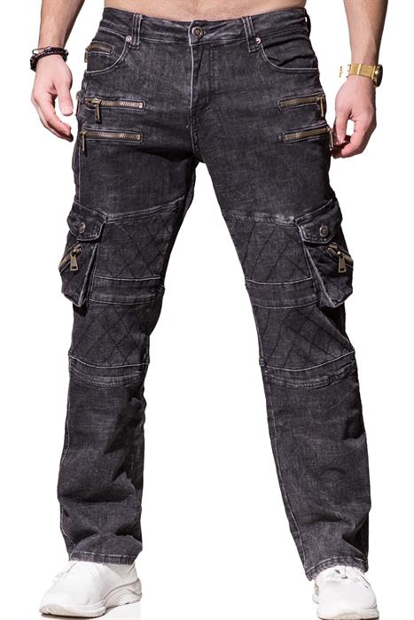 Kosmo Lupo ROCKFORD jeans de hombre denim corte recto