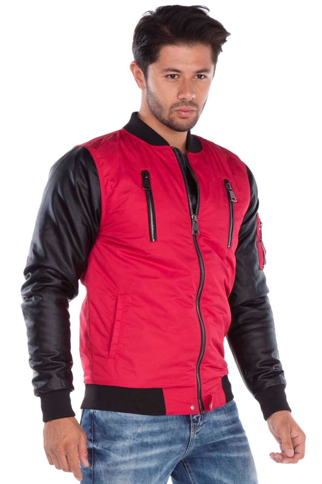 Cipo & Baxx WAKO Herren BomberJacke Bestickt  CJ175